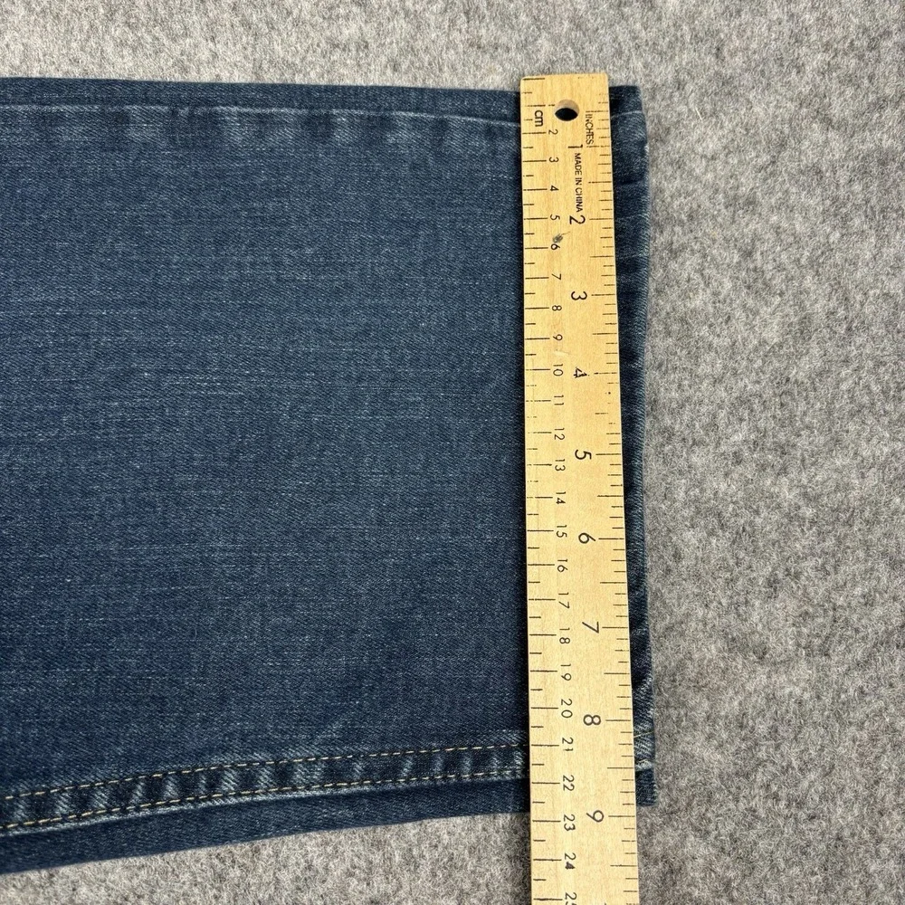 Wrangler Performance Series Jeans Mens 40x30 Dark Wash Straight Leg Stretch Blue